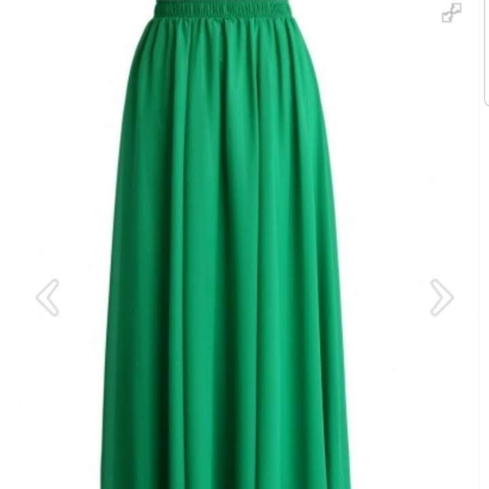 Brand new Chiffon skirt Emerald green size XL